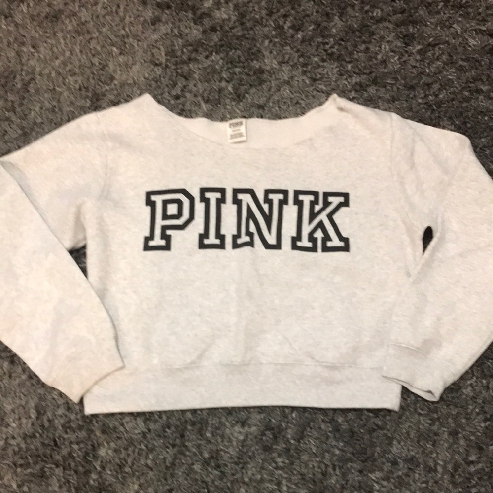 Victoria’s Secret-PINK-Size L-Gray Sweatshirt!!!